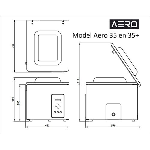 VACUUMVERPAKKINGSMACHINE TAFELMODEL AERO 35 HENKELMAN