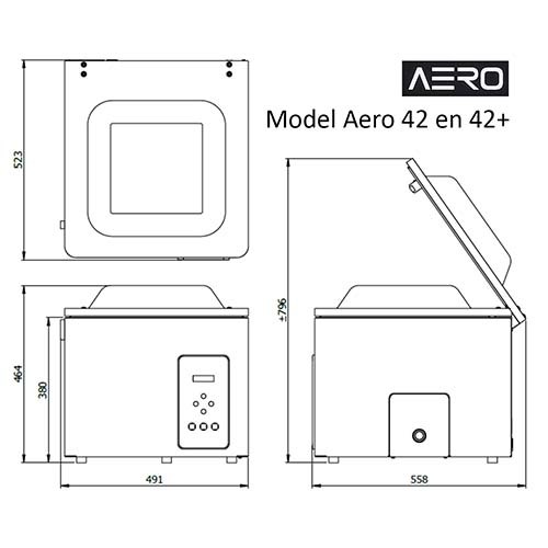 VACUUMVERPAKKINGSMACHINE TAFELMODEL AERO 42 HENKELMAN