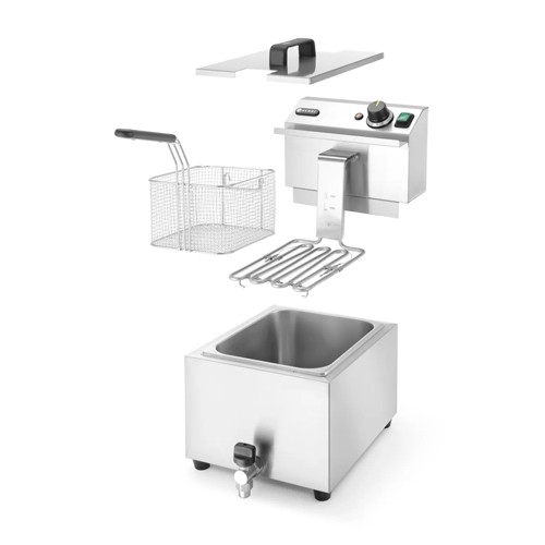 FRITEUSE MASTERCOOK MET AFTAPKRAAN INH. 8L. 230V/3500W HENDI