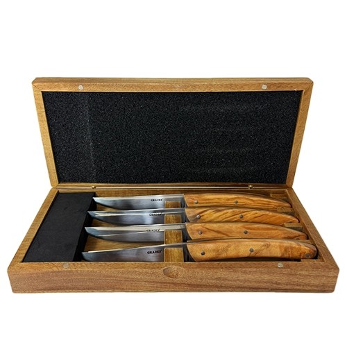 GIFTBOX 4-DELIG STEAKMES GRADESº BY JORIS BIJDENDIJK RVS 18/0