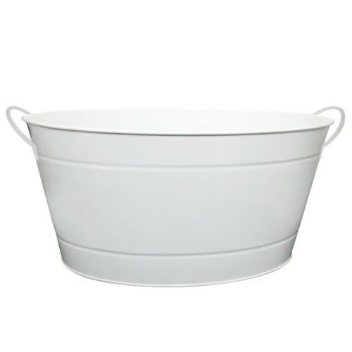ZINKEL TEIL GROOT AFM. 50X32CM. HGT. 23CM. RVS
