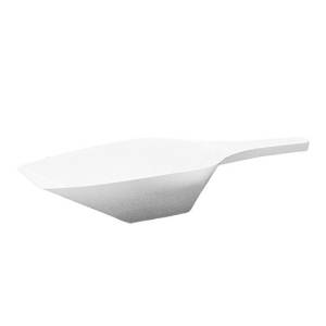 VOORRAADSCHEPPEN  WIT KUNSTSTOF 39CM. INH. 1,0LTR.
