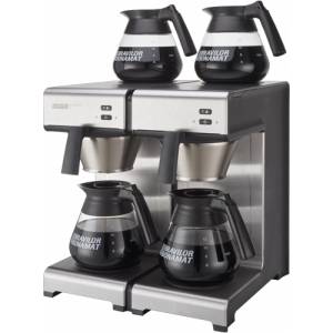 KOFFIEZETMACHINE MONDO TWIN AFM. 40,4X40,6X44,6CM. KLEUR RVS/ZWART 230V/3460W BRAVILOR