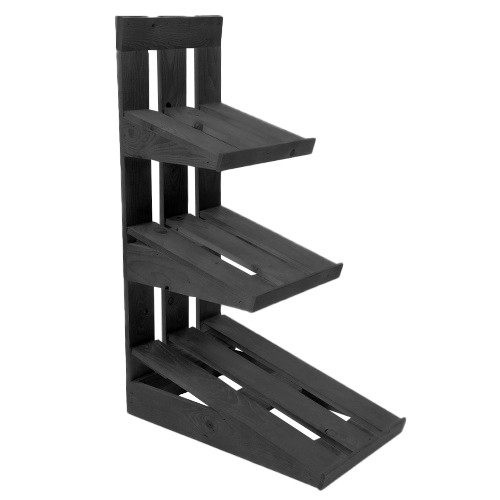 DISPLAY 'MEDIUM' 3-NIVEAUS HOUT (EXCL. TOEBEHOREN) AFM. 50X30X100CM. 
