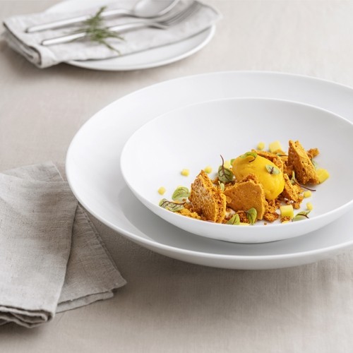 COUPE ASSIETTE PROFONDE SATURNO DIAM. 24CM. COULEUR BLANC NOVA