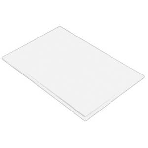SNIJPLANK HACCP KLEUR WIT AFM. 40X25CM. KUNSTSTOF ZONDER GEUL PRO-COOKING