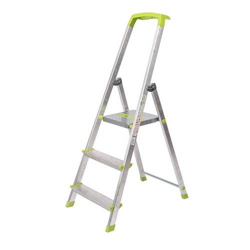 Keukentrap 3/treden aluminium 