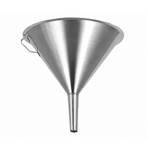 Trechter diam. 12cm. rvs