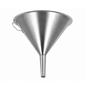 Trechter diam. 12cm. rvs