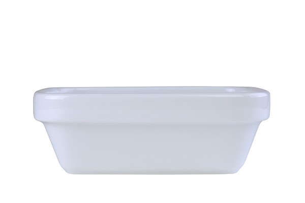 PLAT GASTRONORME 1/6GN A FOND PLAT HAUTEUR 5,5CM. COULEUR BLANC SELTMANN