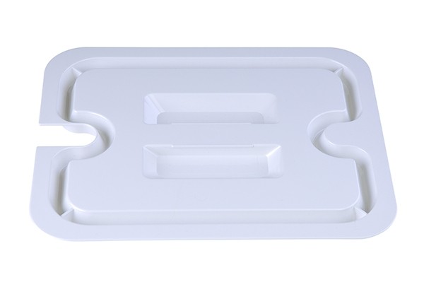 DEKSEL TBV MAALTIJDSCHAAL DISH  AFM. 22,6X18X1,4CM. KLEUR WIT HOTPLAST. TEMPERATUUR +180 °C.