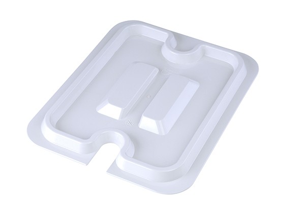 DEKSEL TBV MAALTIJDSCHAAL DISH  AFM. 22,6X18X1,4CM. KLEUR WIT HOTPLAST. TEMPERATUUR +180 °C.