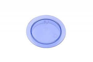 COUVERCLE POUR BOL A SAUCE DIAM. 6.9CM. COULEUR BLEU TRANSPARENT PLASTIQUE CHAUFFANT +140 °C