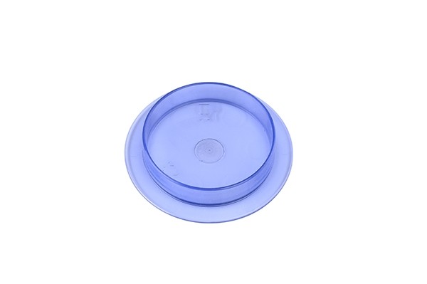 DEKSEL TBV SAUSKOM DIAM. 6,9CM. KLEUR TRANSPARANT BLAUW HOTPLAST +140 °C