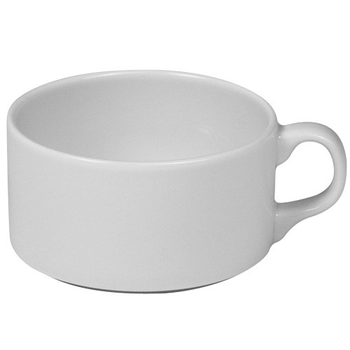 TASSE À SOUPE REEGEE 1/EAR CONT. 23CL. FOND PLAT COULEUR IVORY NOVA