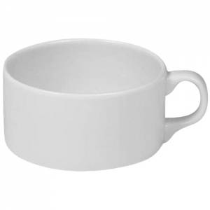 TASSE À SOUPE REEGEE PLUS 1/EAR CONT. 28CL. FOND PLAT COULEUR BLANC NOVA