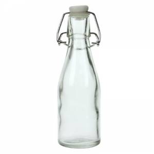 SUPPORT BOUTEILLE / BOUTEILLE D'EAU CONT. 0,2 litre. VERRE