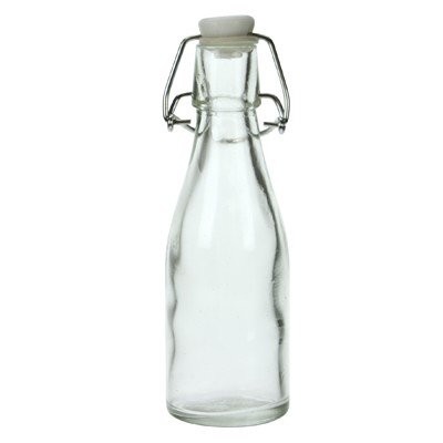 BEUGELFLES/WATERFLES INH. 1LTR. GLAS