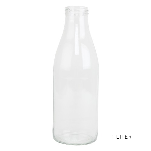 GLAZEN FLES INH. 1LTR. EXCL. DEKSEL 