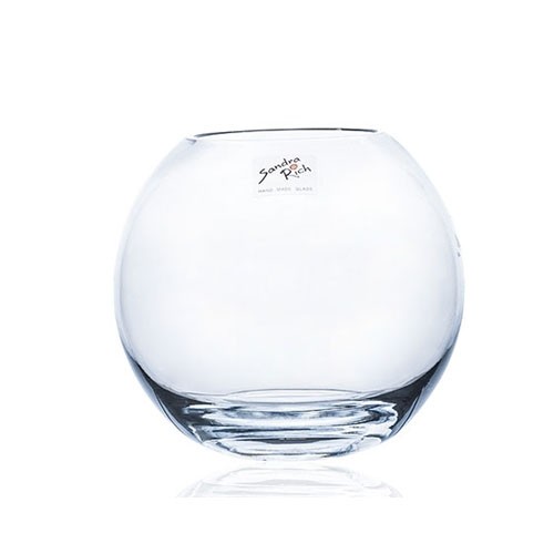 VASE VERRE ROND PETIT DIAM. 19 CM. HG. 17CM.