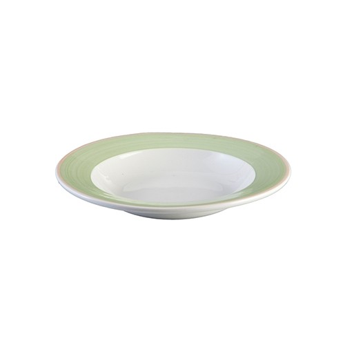 ASSIETTE PROFONDE DIAM. 22,5 cm. COSMO GREEN CHINE CONTINENTALE