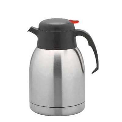 ISOLEERKAN THERMOSTEEL DUBBELWANDIG RVS INH. 1,2L. KLEUR ZWART