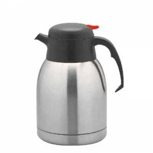 ISOLEERKAN THERMOSTEEL DUBBELWANDIG RVS INH. 1,5L. KLEUR ZWART