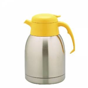 ISOLEERKAN THERMOSTEEL DUBBELWANDIG RVS INH. 1,2L. KLEUR GEEL