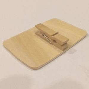 KRIJTBORD MINI AFM. 6,5X4,5CM. HOUT