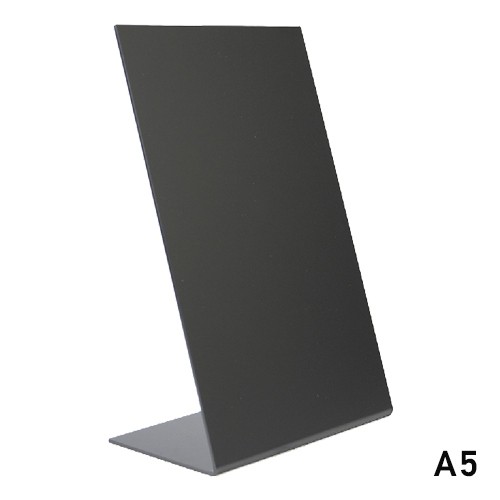 TAFELKRIJTBORD L-BOARD A5 KLEUR ZWART ACRYL SET 3 STUKS SECURIT