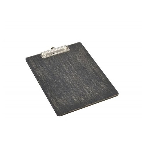 MENU/REKENING KLEMBORD FORMAAT A4 AFM. 32X24CM. KLEUR ZWART HOUT