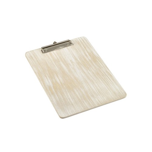 MENU/REKENING KLEMBORD FORMAAT A4 AFM. 32X24CM. KLEUR WHITEWASH HOUT