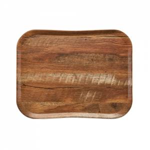 PLATEAU CENTURY GRAIN DE BOIS DIM. 33X43CM. COULEUR CHÊNE BRUN CAMBRO