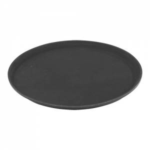 BIERDIENBLAD ANTI-SLIP FIBERGLAS ROND 40CM. KLEUR ZWART