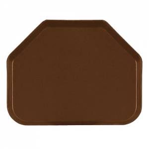 PLATEAU TRAPEZIUM 'CAMTRAY' DIM. 45.7X35.6CM. COULEUR 508 BRUN DAIM CAMBRO