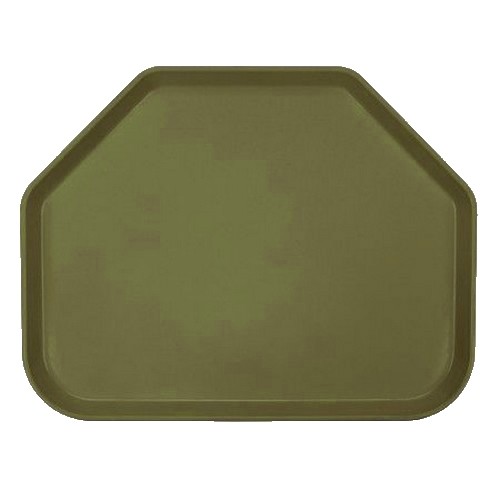 PLATEAU TRAPEZIUM 'CAMTRAY' DIM. 45.7X35.6CM. COULEUR 428 VERT OLIVE CAMBRO