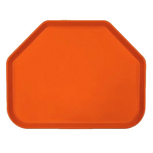 PLATEAU TRAPEZIUM 'CAMTRAY' DIM. 45.7X35.6CM. COULEUR 220 CITRUS ORANGE CAMBRO