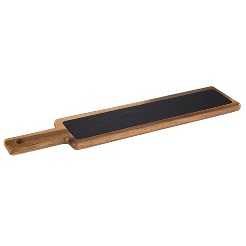 SERVEERPLANK 2-DELIG PLANK + LEISTEEN AFM. 43X12X(H)2 CM. 