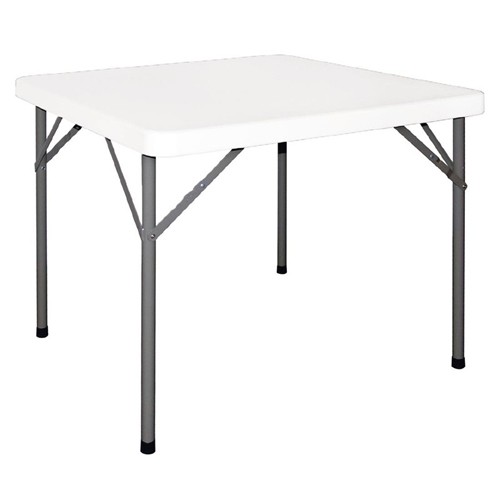 TAFEL INKLAPBAAR WIT AFM. 86X86x74CM. 