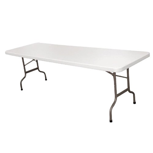 TAFEL INKLAPBAAR WIT AFM. 243X86x74CM. 