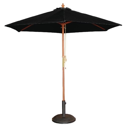 PARASOL ROND DIAM. 250CM. ZWART