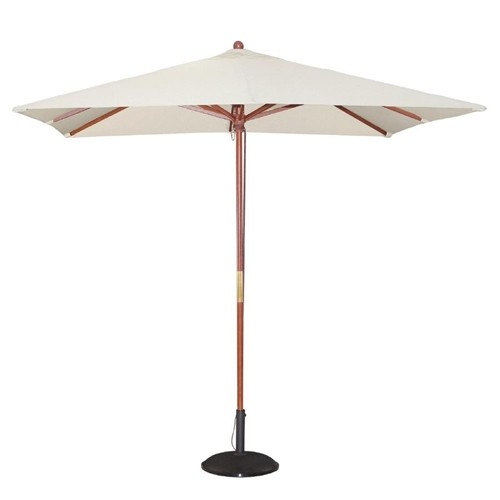 PARASOL VIERKANT AFM. 250X250CM. CREME